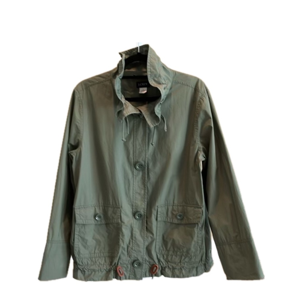 J. Crew Green Jacket Size 12 (like brand new condition)